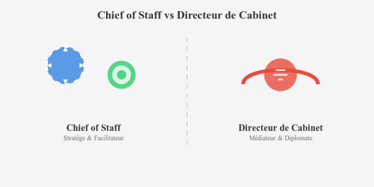 différences chief of staff directeur de cabinet